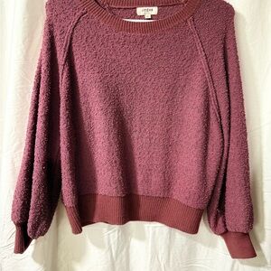 Umgee Textured Mauve Sweater